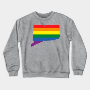 Connecticut state LGBT Pride Crewneck Sweatshirt